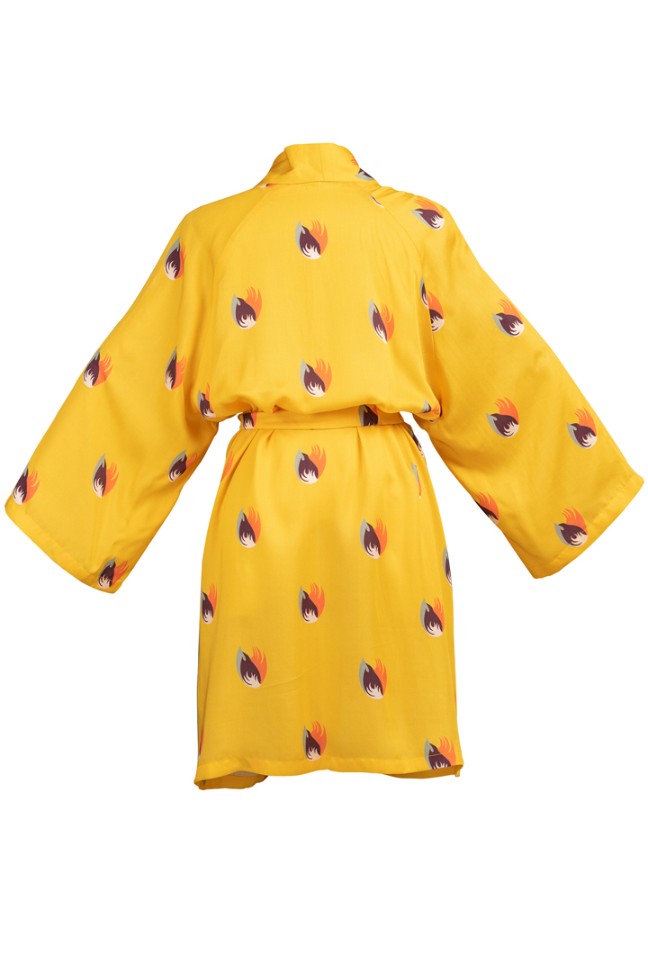 Découvrez notre Kimono pour femme Shanghai Jaune, le must dans votre garde robe