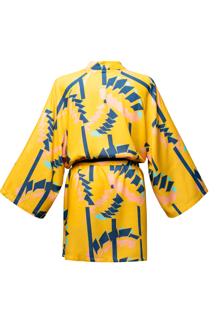 Découvrez notre Kimono pour femme Taiwan Jaune, le must dans votre garde robe