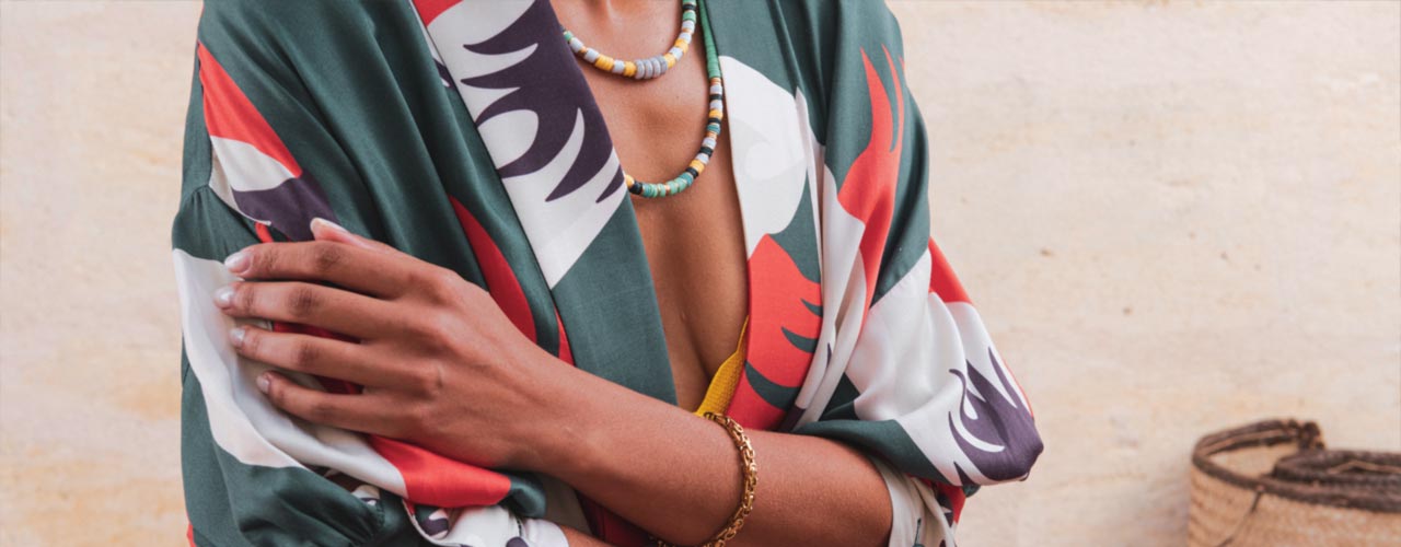 Bubble Mood : Robe kimono de créateur pour femme